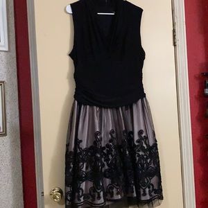 Beautiful black and pink dress